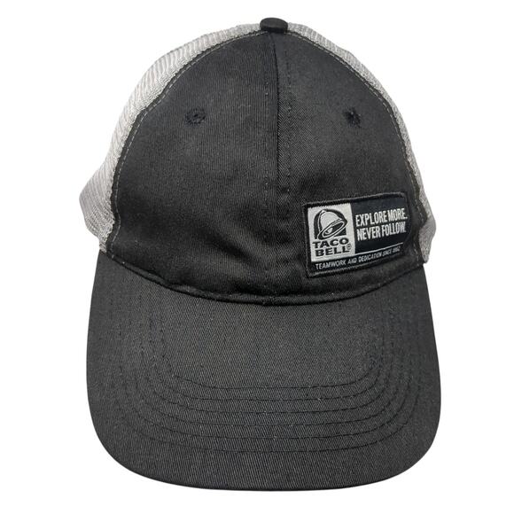 Taco Bell Snapback Trucker Hat Black One Size Adjustable Mesh Back Embroidered - Picture 1 of 9